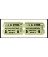 2 Beachland Amusements Skee Ball Tickets, South Beach, Staten Island,New... - €2,58 EUR