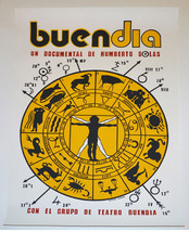 Cuban Silkscreen Movie Poster.Handmade Art.Good Morning.Horoscope Signs - £94.16 GBP