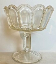 Vintage Triffle Dish Pressed Glass 6&quot; Tall  A - £18.77 GBP