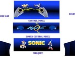 sonic the hedge hog Bartop Arcade machine artwork, bartop Vinyl graphics... - $42.75