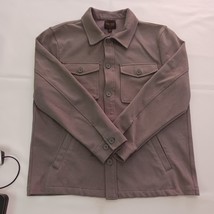 Truth By Banana Republic RN#83178 Men's L Gray Cotton Blend Jacket Shirt Pockets image 13
