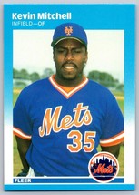 1987 Fleer Kevin Mitchell RC New York Mets #17 - £1.53 GBP