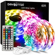 DAYBETTER Led Lights Color Changing Led Strip Lights with Remote Controller - £25.57 GBP