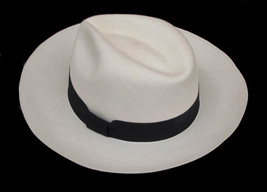 Genuine Panama Hat Montecristi &quot;Ultrafine&quot; 37 weaves  Men Woman Straw Fedora - £1,020.33 GBP