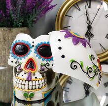 Day of The Dead White Sugar Skull Ashtray Tribal Tattoo Skull Figurine 5... - €23,13 EUR