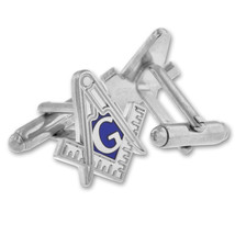 Masonic Cufflink Set Gold or Silver - $37.99