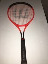 tennis racket wilson. rak attak jr 25 oversized orange / black - $29.64