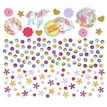 Magical Unicorn Confetti Colorful Sparkle Birthday Party Decorations Sup... - $78.16 MXN