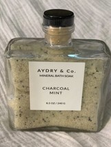 Aydry And Co Charcoal Mint Mineral Bath Salt Soak New sealed - £17.13 GBP