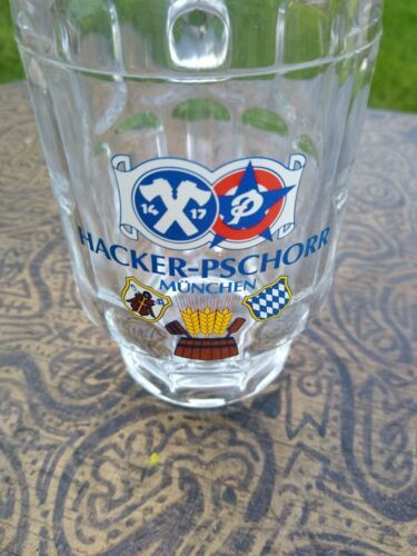 HACKER PSCHORR MUNCHEN .25L RASTAL Glass Mug - $9.99