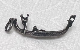 Vintage Sterling Silver Italian Gondola w Sailor &amp; 2 People Charm 1 1/8 ... - $26.99 CAD