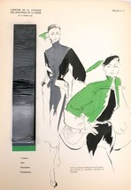 L’officiel De La Couleur Des Industries De La Mode No. 16 Hiver 1952 Plate 5 - £45.86 GBP