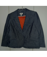 LOFT ANN TAYLOR LADIES 3/4-SLEEVE SHORT GRAY LINED STRETCH JACKET-14P-NWOT-CUTE - $17.99