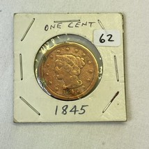 1845 Braided Hair Large Cent  Fine - $29.65