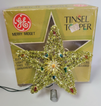 Vtg General Electric GE Merry Midget Tinsel Star Tree Topper 11 Light TTL2-11 - $24.75