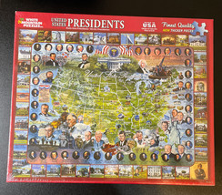 NIB SEALED 1000 PC Jigsaw Puzzle By White Mountain United States Preside... - $21.95