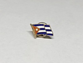 Brand New Old Stock 18Kt Yellow Gold Cuban Flag Signed Corletto Italy Ti... - $257.13