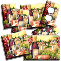 French Vineyard Wine Bottle Cheese Grapes Light Switch Outlet Kitchen Wall Plate - £13.37 GBP+