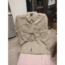 5.11 Tactical Law Enforcement/Security Uniform Shirt Size 3XL Tan - £19.46 GBP