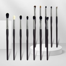12pcs/set Black Professional Eye Makeup brushes set Eyeshadow make up brush full - £51.98 GBP