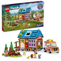 LEGO Friends Mobile Tiny House 41735, Forest Camping Dollhouse Pretend Play Set  - £55.12 GBP