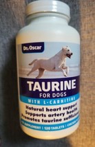 Dr. Oscar Taurine Supplement for Dogs L-Carnitine 120 Chewable Tablets 2/28/26 - £19.94 GBP