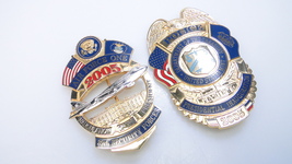 Collinson Presidential Inauguration Badges 2005 Police &amp; Air Force One B... - £119.62 GBP