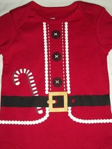 Santa Suit Red Christmas Long Sleeve Bodysuit 3-6 Months Boy Girl Baby C... - £15.65 GBP