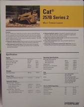 2007 Caterpillar257B Series 2 Track Loader Brochure - $10.00