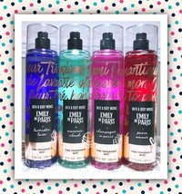 Bath &amp; Body Works EMILY IN PARIS Fine Fragrance Mist Spray Lot ~ All 4 Scents - $50.26