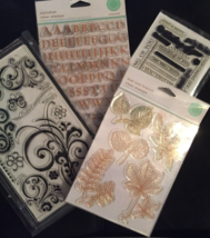 Martha Stewart Stamp and Inque stamps for crafting lot of 4 - £7.92 GBP