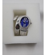 Judith Ripka Silvertone Stainless Steel &amp; Diamonique 1.00 cttw Tubogas W... - $103.77 CAD