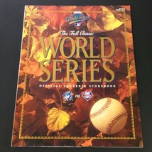 VTG MLB Official Scorebook 1993 The Fall Classic World Series / Lenny Dykstra - £11.10 GBP
