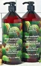 2 Pack Dead Sea Macadamia Mineral Shampoo &amp; Conditioner 33.8 Oz - £24.91 GBP