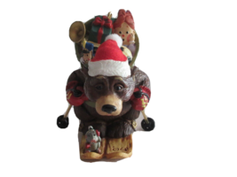 Hallmark Christmas Ornament NICK &amp; CHRISTOPHER Downhill Delivery 2004 Bear Mouse - $9.43