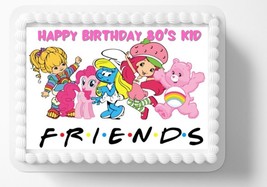 80&#39;s Kid Retro Edible Image Birthday Cake Topper Frosting Sheet Edible S... - $14.18+