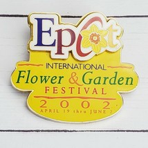 Disney LE 5000 Epcot International Flower &amp; Garden Festival 2002 Pin Pinback - £3.19 GBP