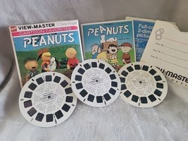 Vintage 1966 Gaf View-Master Peanuts 21 Stereo Pictures 3 Reels - £4.56 GBP