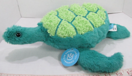 The Manhattan Toy Company Green Undersea Turtle Soft Stuffed Animal 13&quot; ... - $14.03