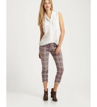 Current Elliott The Stiletto Sanddollar Womens 26 Plaid Crop Ankle Jeans Skinny - £102.44 GBP