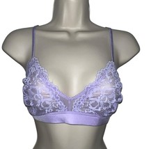 Nwt Savage X Fenty Women&#39;s Lace Adjustable Bralette Purple Size X-Large ... - $346.72 MXN