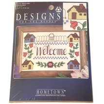 Cross Stitch Kit Welcome Bienvenue Design by Leisure Arts New Sealed Pac... - $14.03
