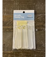 CRAFT EXPRESS ACRYLIC NAME TAG 0.6X3.2 IN 6pk - $29.58