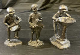 Michael Ricker Pewter Park City Town Hall Figurines - $80.19
