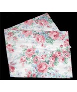 VTG Gorgeous JP Stevens Shabby Watercolor Floral Roses 84&quot; x 17.5&quot; Valan... - $27.99