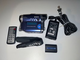 Sony Handycam DCR-DVD101 Mini DVD Camcorder Bundle Remote Battery Video Camera - £78.89 GBP