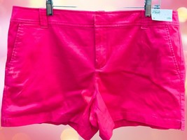 Soho J EAN S New York And Company Ladies Solid Pink Hampton Short Shorts New 14 - £21.87 GBP