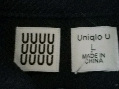 Uniqlo Life Wear Donna Blu Navy Giacca Doppiopetto Peacoat In Piuma L - NUOVO Item image 3