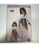 Vintage 1990s Butterick 4653 Misses&#39; 6-14 &amp; Girl&#39;s 2-6X Gypsy Peasant Co... - $10.78 CAD