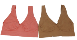 Rhonda Shear 2‑Pack Original Ahh Nylon Bra Women&#39;s Sz XL (EG/TG) Sienna ... - $22.30 CAD